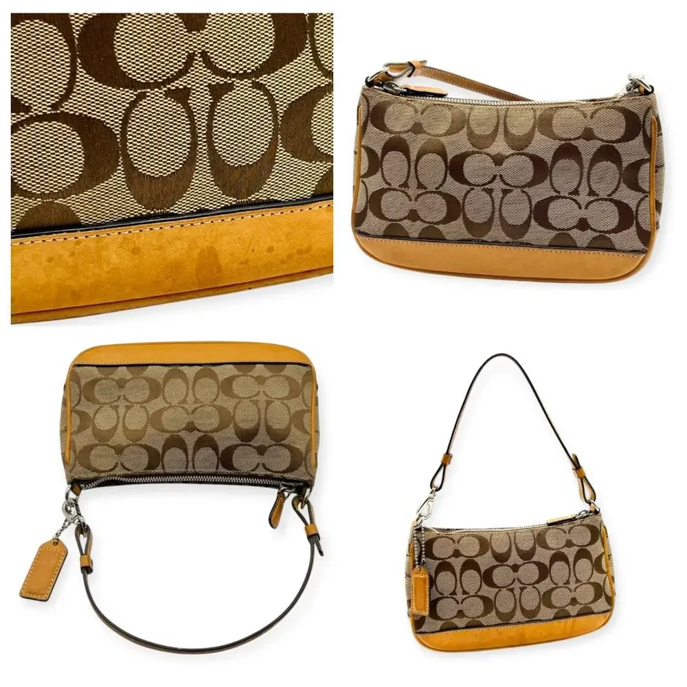 Coach Brown and Tan Mini Bag - Picture 3 of 11